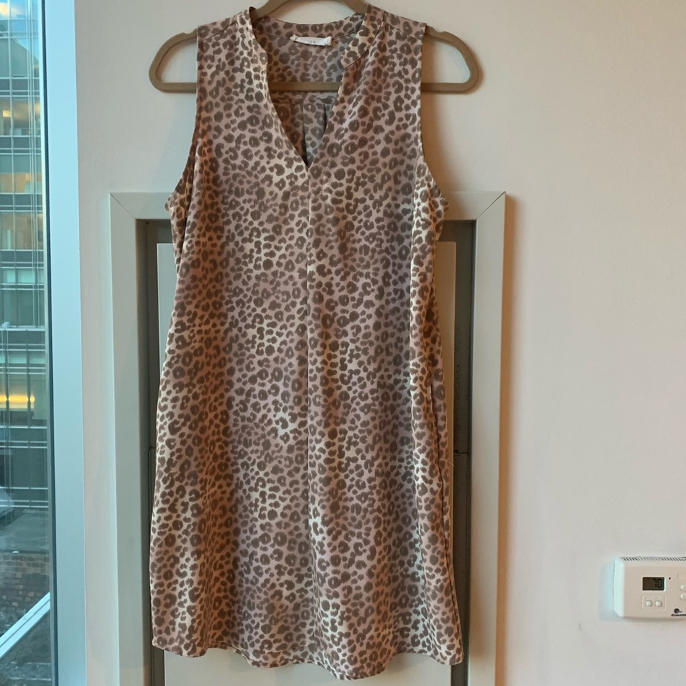 Lush pink cheetah shift dress